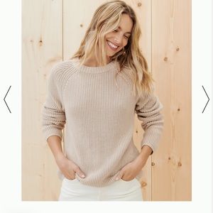 Jenni Kayne fisherman sweater on the website for $345 size large open to offers